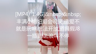 [MP4/ 1.4G]&nbsp;&nbsp;丰满小媳妇挺会说笑,造爱不就是玩嘛,想法开放,道具假J8一插到底,浪叫不停