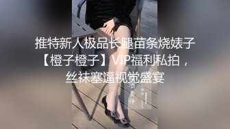 推特新人极品长腿苗条烧婊子【橙子橙子】VIP福利私拍，丝袜塞逼视觉盛宴