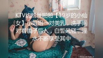 KTV约粉丝啪啪【19岁的小仙女】小姐姐一对美乳，洗手间对着镜子后入，白皙风骚，淫水不断享受其中